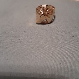 Horse Ring 18 karat gold plated